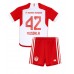 Tanie Strój piłkarski Bayern Munich Jamal Musiala #42 Koszulka Podstawowej dla dziecięce 2023-24 Krótkie Rękawy (+ szorty)